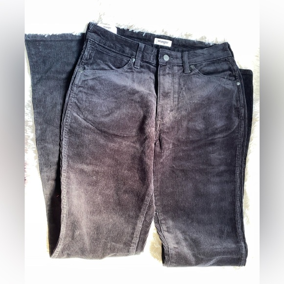 Wrangler Westward 626 High Rise Boot Corduroy Black Jeans Size 28x34 - Picture 3 of 12